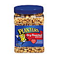 Planters Dry-Roasted Peanuts, 34.5-Oz Tub
