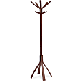 Alba Wood Coat Stand, 71 5/8"H x 11 1/5"W x 3 1/10"D, Espresso 1 thumbnail image