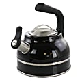 Kenmore Elite 9-Cup Stainless-Steel Whistling Tea Kettle, Black 1 thumbnail image