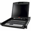 APC 17" Rack LCD Console - 17" - TouchPad - 100 V AC, 240 V AC Input Voltage - 1U High 1 thumbnail image