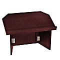 Alpine AdirOffice Foldable Tabletop Podium Lectern, 19”H x 27”W x 16”D, Mahogany