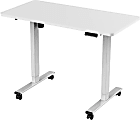 FlexiSpot EFZ1 Electric 24"W Height-Adjustable Desk And Whiteboard, White