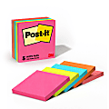 Post-it Notes, 3 in x 3 in, 5 Pads, 100 Sheets/Pad, Clean Removal, Poptimistic Collection