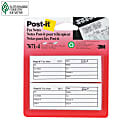 Post-it® Fax Transmittal Memo Pads, 200 Total Notes, Pack Of 4 Pads, 1 15/32" x 4", White, 50 Notes Per Pad 1 thumbnail image