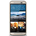 HTC One M9 Refurbished Cell Phone, Gold, PHC100082