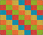 Flagship Carpets Basketweave Blocks Classroom Rug, 10 1/2' x 13 3/16', Multicolor 1 thumbnail image