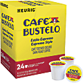 Café Bustelo® Single-Serve Coffee K-Cups, Dark Roast, Cafe con Leche, Box Of 24 K-Cups 1 thumbnail image