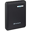 Verbatim™ Dual USB Power Bank Charger, 12000mAh, Black
