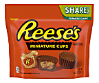 Reese's Miniature Milk Chocolate Peanut Butter Cups, 10.5 Oz Bag, Pack Of 3 Bags 1 thumbnail image