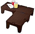 Cambro Solid Dunnage Rack, 12"H x 21"W x 30"D, Dark Brown 1 thumbnail image