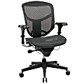 WorkPro® Quantum 9000 Series Ergonomic Mesh/Mesh Mid-Back Chair, Black/Black, BIFMA Compliant