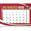 Lang Turner Licensing Monthly Desk Calendar, 22” x 17”, San Francisco 49ers, January To December 2022