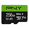 PNY Elite-X Class 10 U3 V30 microSDXC Flash Memory Card, 256GB