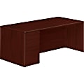 HON® 10700 72"W U-Shaped Workstation Left Single-Pedestal Computer Desk, Mahogany