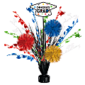 Amscan Graduation Tinsel Burst Centerpieces, 18" x 10", Multicolor, Pack Of 2 Centerpieces 1 thumbnail image