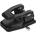 Master Heavy-Duty 2-Hole Padded Punch - 2 Punch Head(s) - 40 Sheet Capacity - 9/32" Punch Size - Round Shape - 13.8" x 12.5" x 9.5" - Black 1 thumbnail image