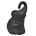 Anji Mountain Large Molded Elephant, 5"H x 6"W x 5”D, Black 1 thumbnail image