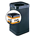 Safco® Plastic At-Your-Disposal™ Waste Receptacle, Black