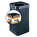Safco® Plastic At-Your-Disposal™ Waste Receptacle, Black 1 thumbnail image