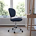 Flash Furniture Mesh Mid-Back Swivel Task Chair, Navy/Silver 1 thumbnail image