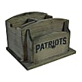 Imperial NFL Rustic Desk Organizer, 8”H x 8-1/2”W x 6-1/2”D, New England Patriots 1 thumbnail image
