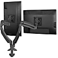 Chief Kontour Dual Desk Arm Mount - For Displays 10-38" - Black - Height Adjustable - 2 Display(s) Supported - 10" to 30" Screen Support - 50 lb Load Capacity - 1 Each
