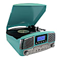 Trexonic Retro Wireless Bluetooth® Record/CD Turntable, Turquoise 1 thumbnail image