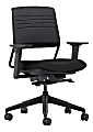 Koplus Switch Fabric Mid-Back Task Chair, Black 1 thumbnail image