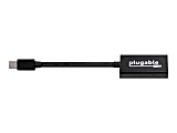 Plugable DP-HDMI - Adapter - Mini DisplayPort male to HDMI female - 7.9 in - 4K support 1 thumbnail image