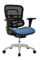 WorkPro® 12000 Series Ergonomic Mesh/Premium Fabric Mid-Back Chair, Black/Sky, BIFMA Compliant 1 thumbnail image