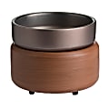 Candle Warmers Etc 2-In-1 Classic Fragrance Warmer, Pewter Walnut