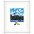 Amanti Art Rectangular Wood Picture Frame, 16” x 19” With Mat, Craftsman White 1 thumbnail image