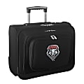 Denco Sports Luggage Rolling Overnighter With 14" Laptop Pocket, New Mexico Lobos, 14"H x 17"W x 8 1/2"D, Black