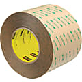 Scotch® 9472LE Adhesive Transfer Tape Hand Rolls, 3" Core, 4" x 60 Yd., Clear, Case Of 2
