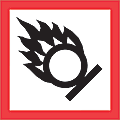 Tape Logic® Pictogram Labels, Flame Over Circle, DL4246, Square, 2" x 2", Red/White/Black, Roll Of 500 1 thumbnail image
