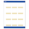 Avery® Printable Labels With Sure Feed® Technology, S00-EWR, Square, 2" x 2", Matte White With Preprinted Gold Lace Trim Pattern, Pack Of 120 1 thumbnail image