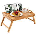 Rossie Home® Media Bed Tray, 2-5/8”H x 19-3/4"W x 2-5/8"D, Natural