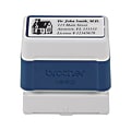 Same-Day Pre-Inked Custom Stamp, 7/10" x 2" Impression, Blue