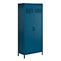 Ameriwood Home Mr. Kate Annie 32"W Tall Metal 2-Door Cabinet, Deep Ocean Blue 1 thumbnail image