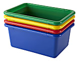 Office Depot® Brand Small Storage Bin, 5”H x 11-1/2”W x 7-7/8"D, Assorted Colors