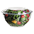 Eco-Products® Salad Bowls With Lids, 32 Oz, Clear, 50 Bowls Per Pack, Case Of 3 Packs