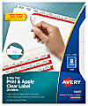 Avery®Index Maker® Big Tab Clear Label Dividers, 8-Tab Set
