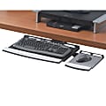 Fellowes® Office Suites Adjustable Underdesk Keyboard Tray, Black/Silver