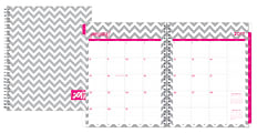 Blue Sky™ Fashion Wire-O Weekly/Monthly Planner, 8 1/2" x 11", 50% Recycled, Dabney Lee "Ollie", January to December 2017 1 thumbnail image