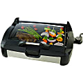 Ovente GR2001B 2-in-1 Electric Indoor Smokeless Grill, Black 1 thumbnail image