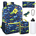 Trailmaker 6-Piece School Backpack And Accessories Set, Dinosaurs