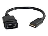 C2G Mini HDMI to HDMI Adapter - Mini HDMI to HDMI Converter - Mal/F - HDMI adapter - HDMI male to 19 pin mini HDMI Type C female - 41356 1 thumbnail image