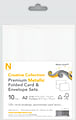 Neenah® Creative Collection™ Metallic Card And Envelope Set, A2, White Gold™, FSC® Certified, Set Of 10 1 thumbnail image