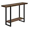 Monarch Specialties Accent Table, 48"L, Brown Reclaimed Wood-Look/Black