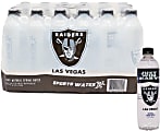 Las Vegas Raiders Water, Natural Spring Water, 16.9 Oz, Pack of 24 Bottles